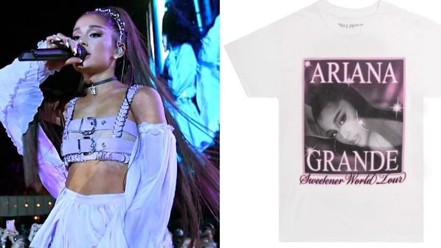 Ariana Grande fashion merchandise Sweetener tour