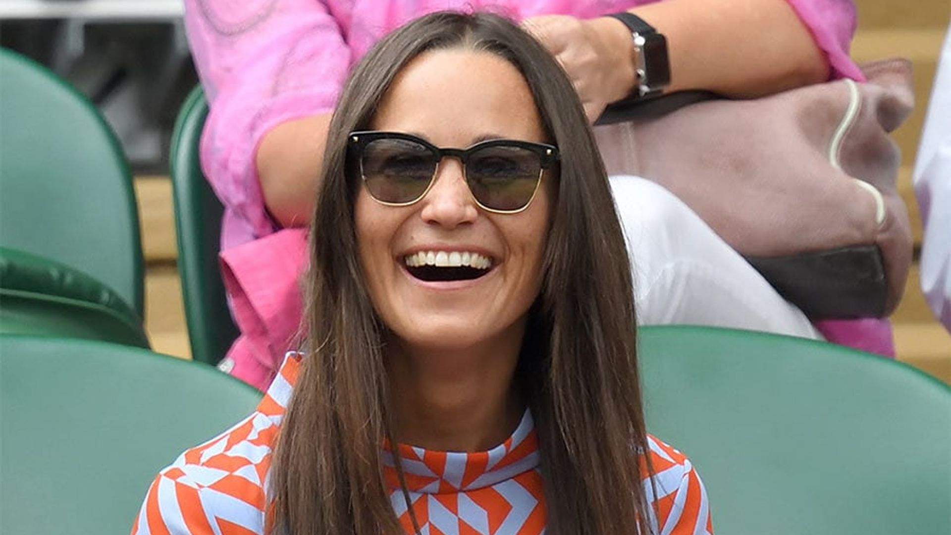 Pippa Middleton aces 1960s style in $460 Tabitha Webb dress at Wimbledon