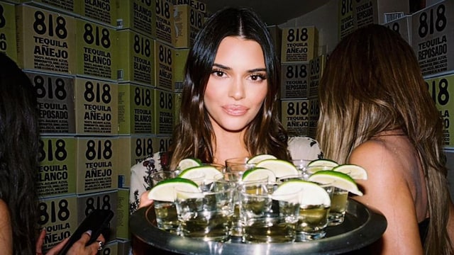 Kendall Jenner with 818 Tequila