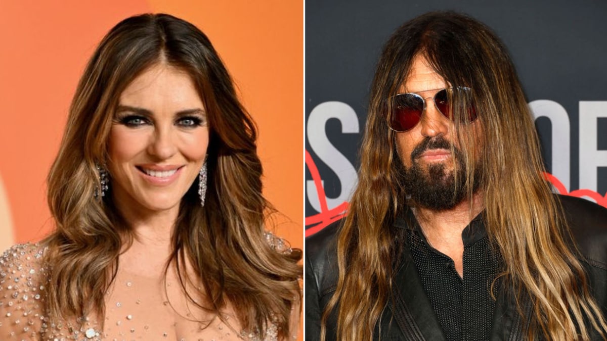 Elizabeth Hurley's friends—including Elton John—are baffled by her new romance with Billy Ray Cyrus