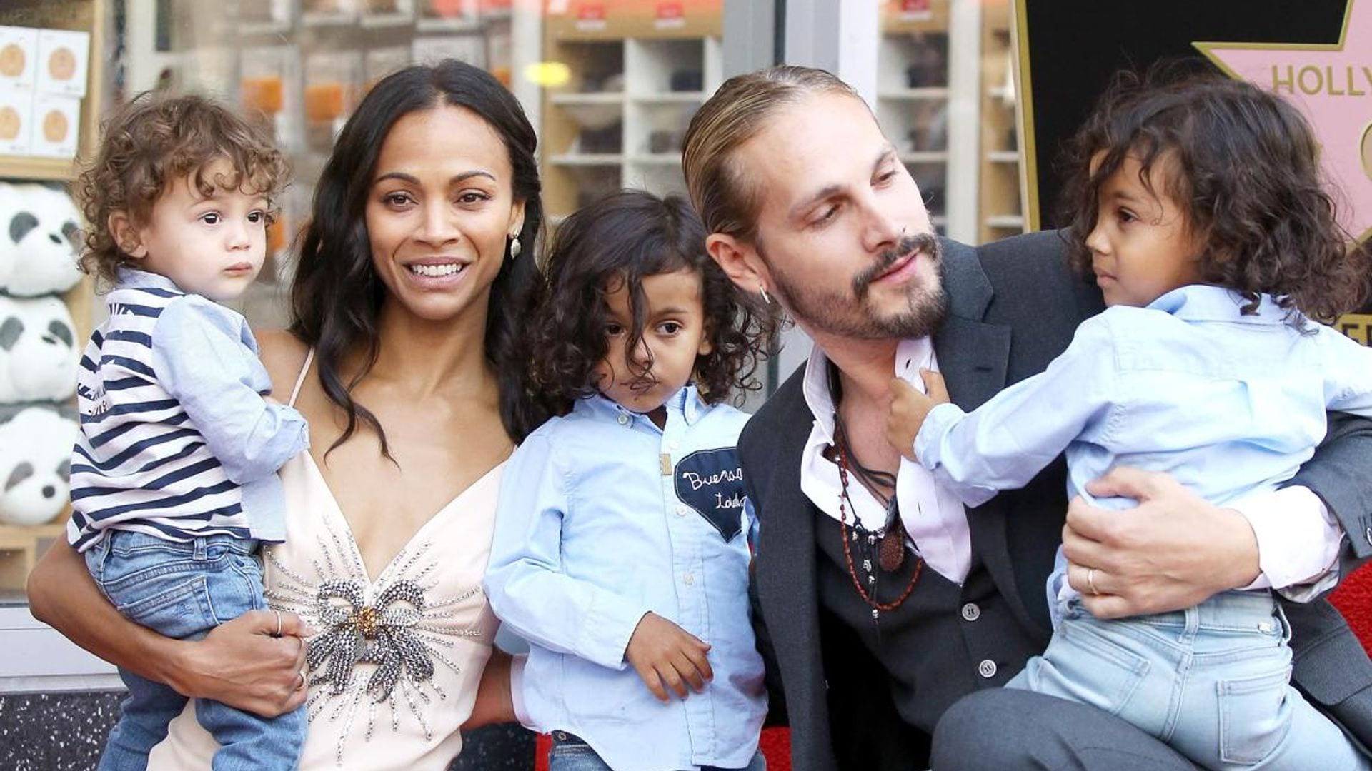 Zoe Saldana’s son crashes online baking class to steal some of her homemade banana bread