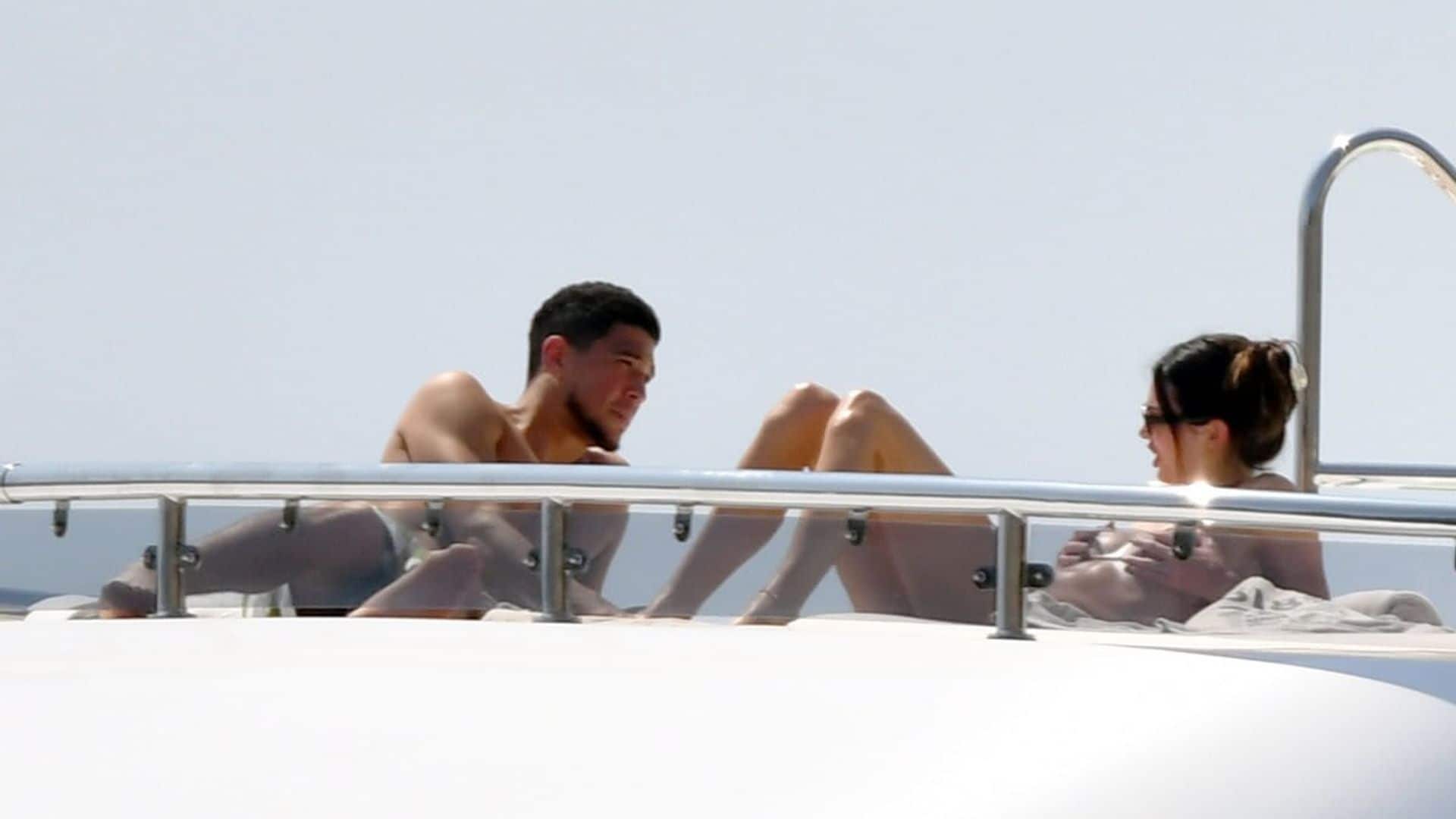 Kendall Jenner wore a skimpy bikini while on a yacht in Italy with Devin Booker