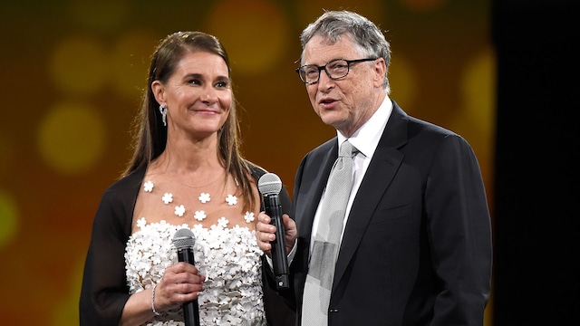 Melinda French and Bill Gates 