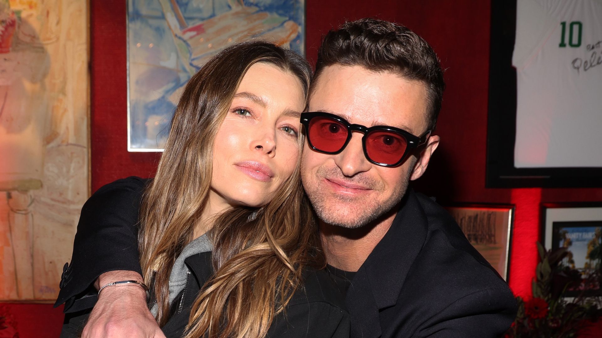 Jessica Biel says one of their kids is already drawn to the entertainment world