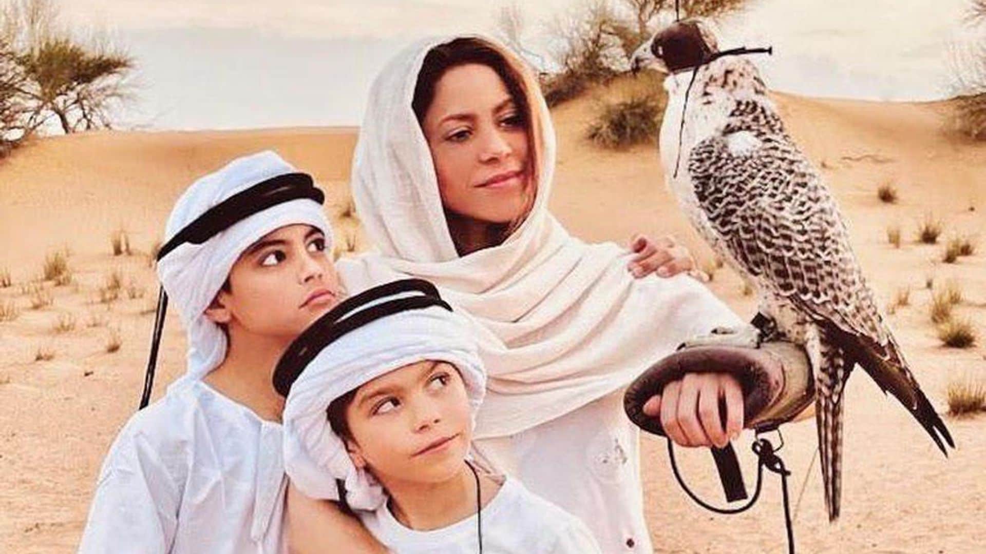Shakira spends Christmas with her children in the desert, “searching for serenity”