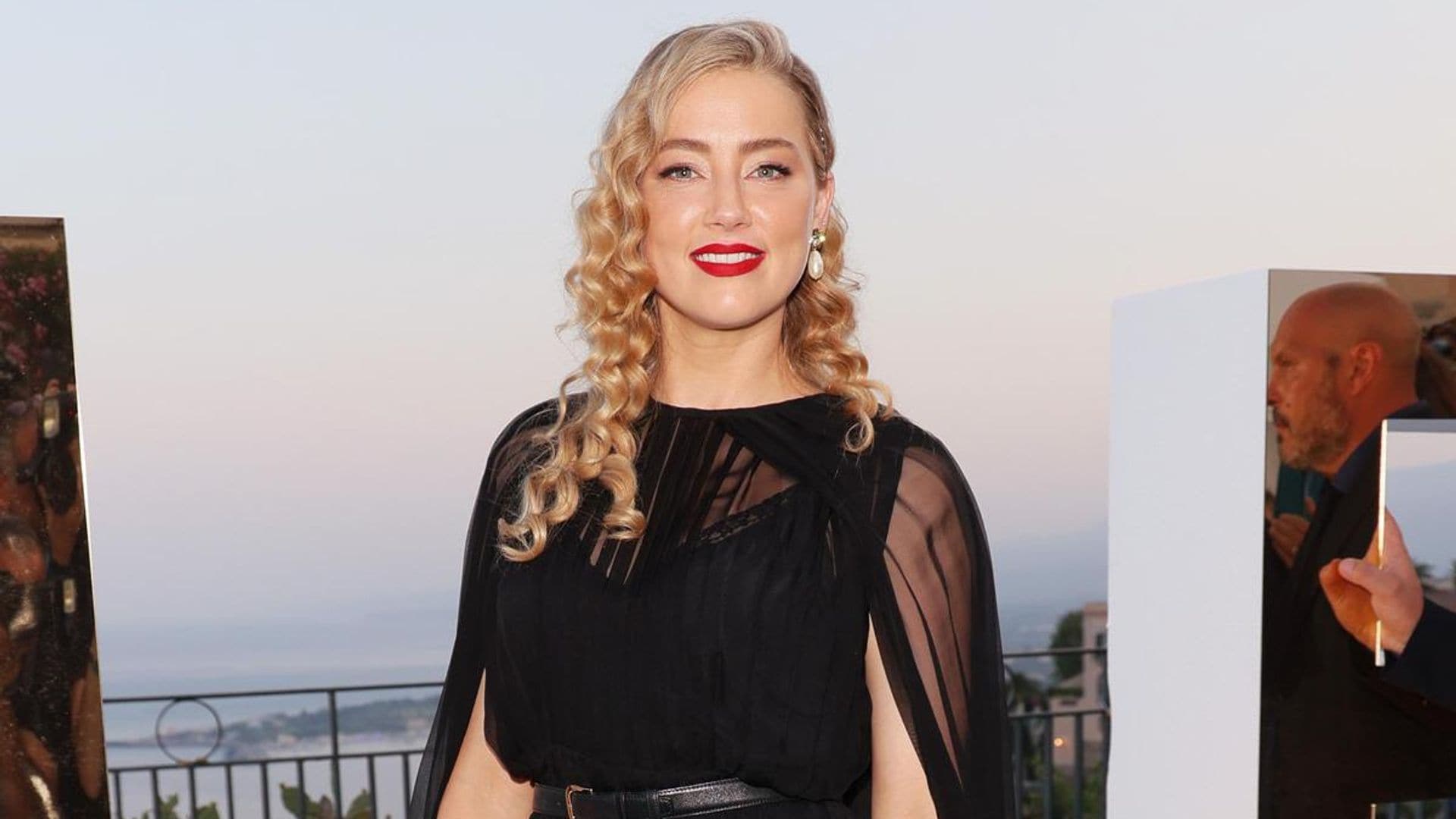 Amber Heard makes first appearance promoting a movie since her defamation trial with Johnny Depp ended