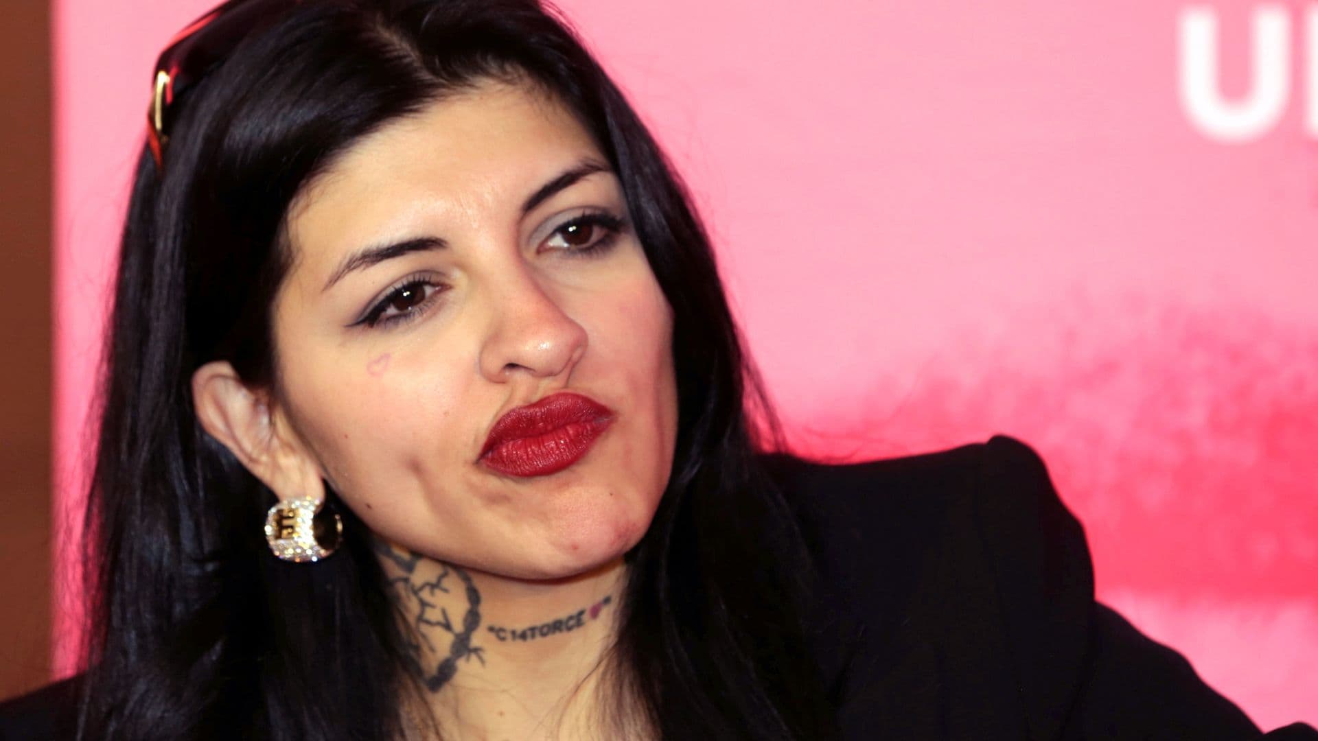 Argentine singer and songwriter Julieta Emilia Cazzuchelli, better knows as 'Cazzu', reacts a question during the presentation of the book Perreo, Una RevoluciÃ³n at Editorial Penguin Random on August 12, 2025 in Mexico City, Mexico. (Photo by Medios y Media/Getty Images)
