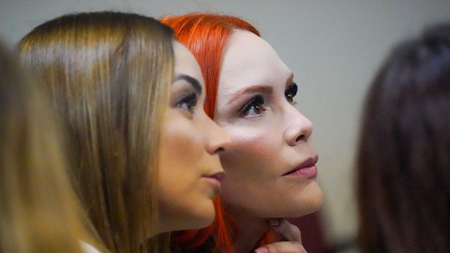Mireddys Gonzalez arrives at Centro Judicial de Puerto Rico on December 20, 2024 in San Juan. 