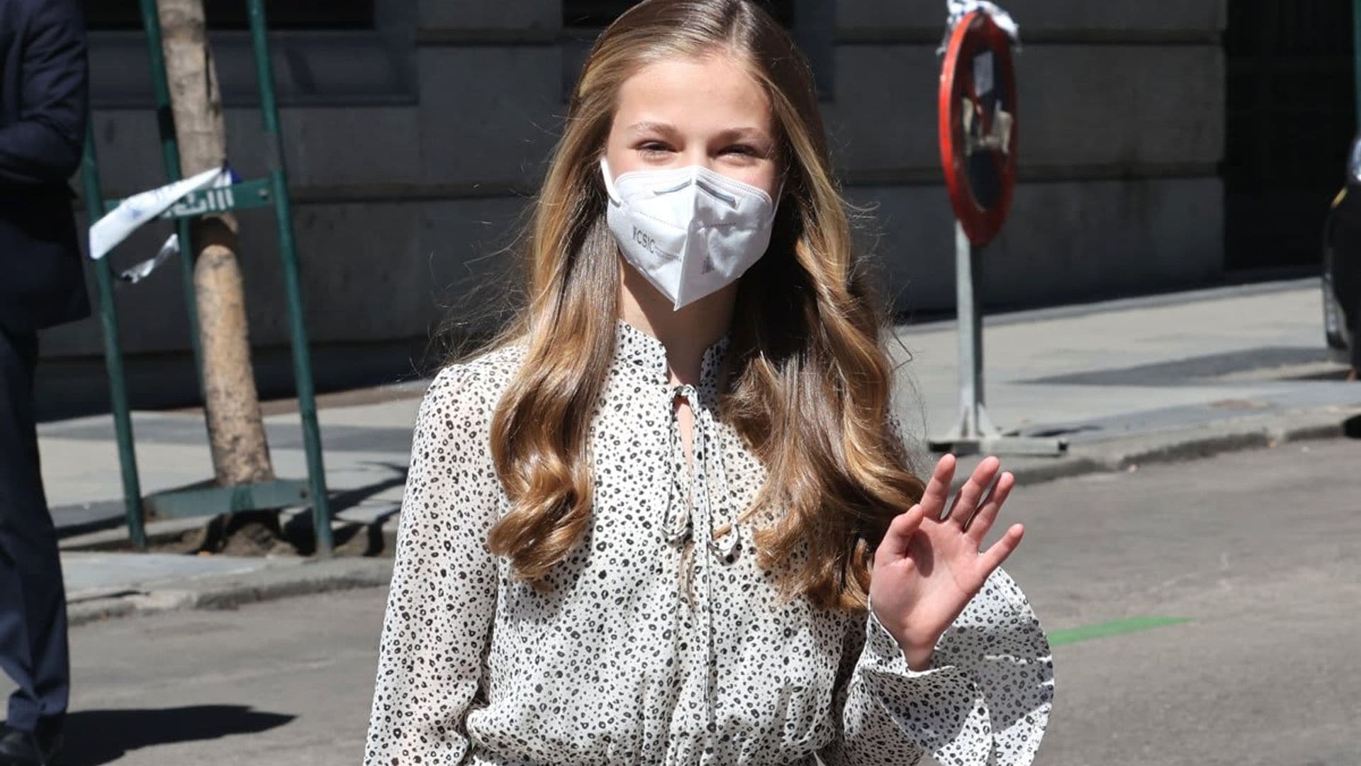 Queen Letizia’s daughter Princess Leonor carries out her first solo engagement