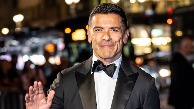 Mark Consuelos is seen arriving to the Clooney Foundation