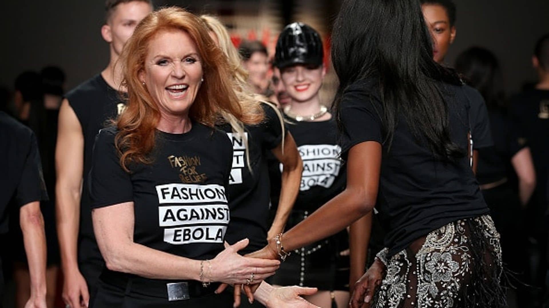Sarah Ferguson shows off amazing slim figure on Fashion for Relief runway