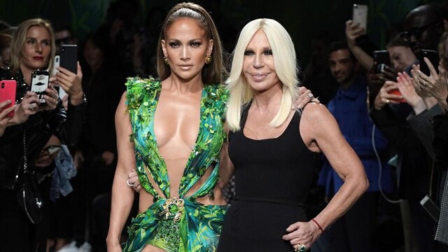 Jennifer Lopez and Donatella Versace