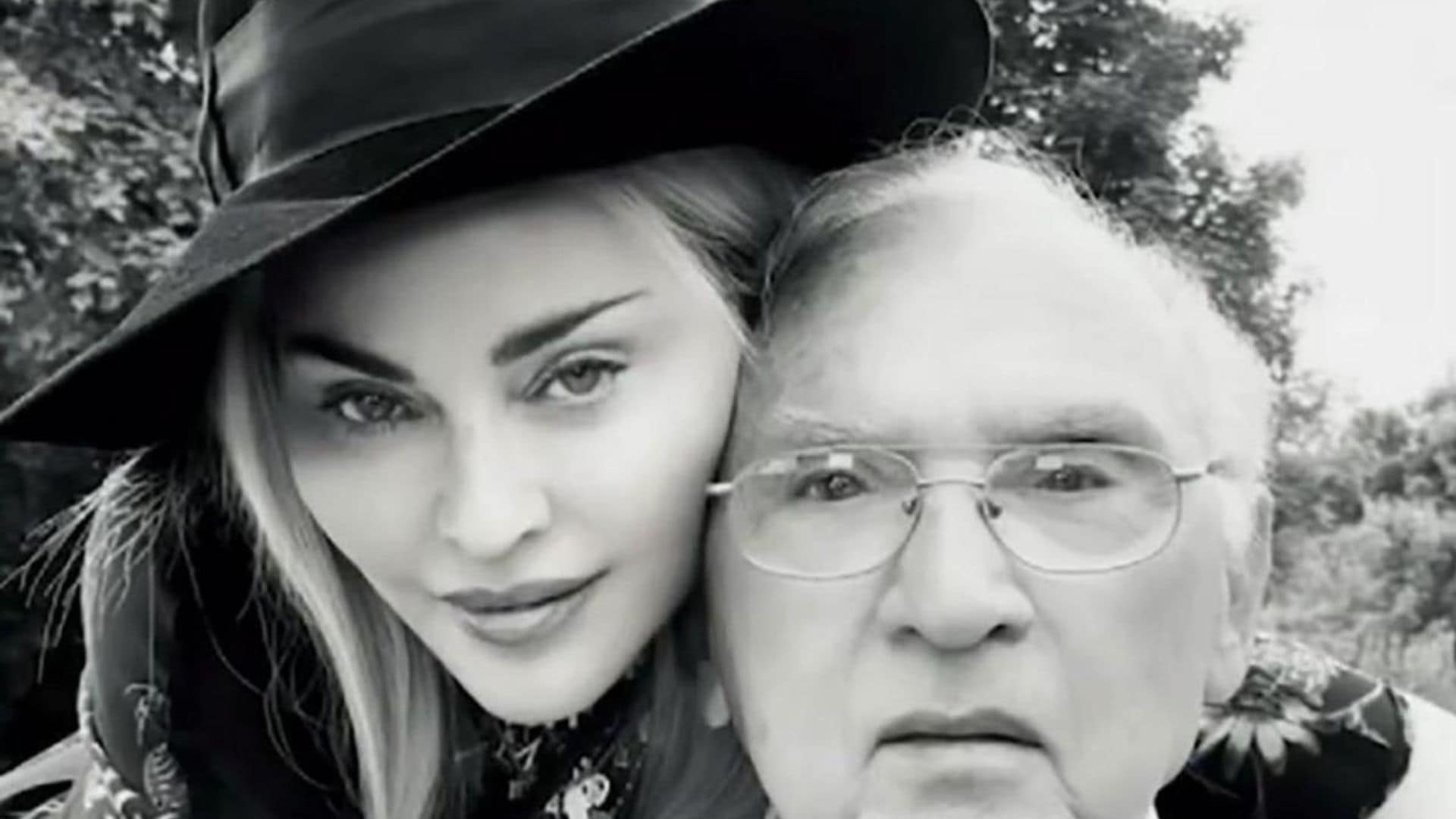 Madonna shares a rare photo with her father as they celebrate one of his dreams coming true
