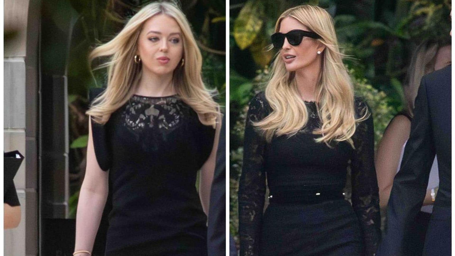 Ivanka and Tiffany Trump show support for their stepmom Melania during funeral service