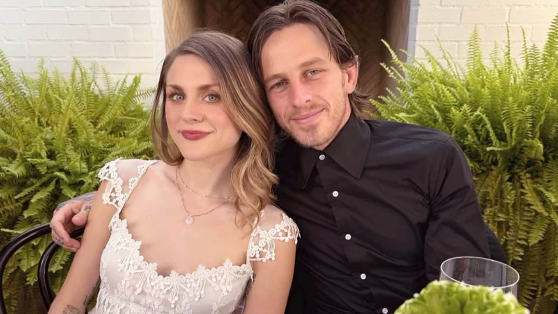 Frances Bean Cobain and Riley Hawk celebrate two years of marriage and parenthood with sweet wedding photo