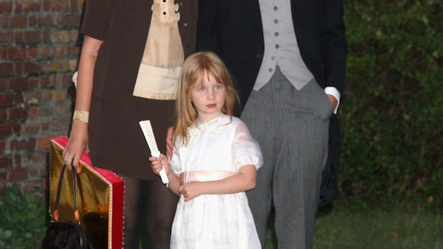 Ben Goldsmith daughter Iris as bridesmaid