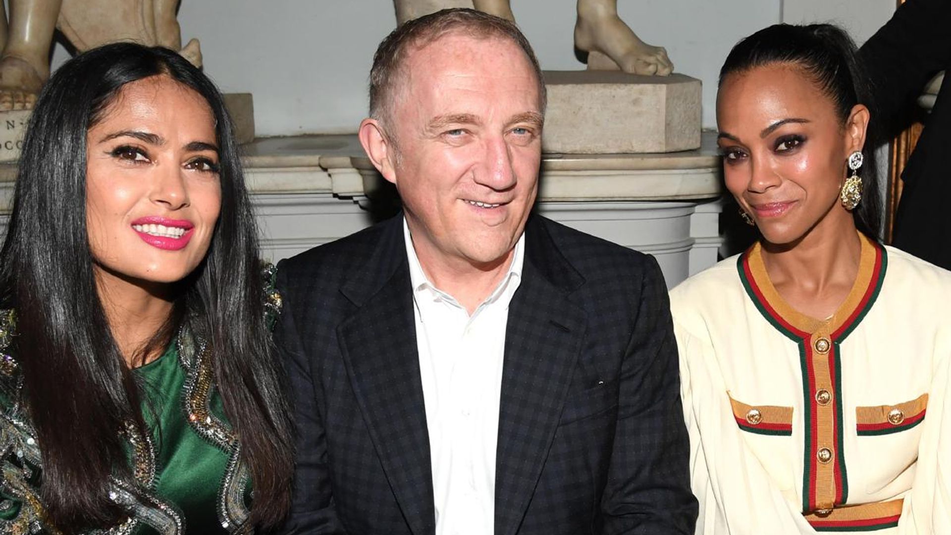 Salma Hayek and Zoe Saldana visit The Pinault Collection at Palazzo Grassi & Punta della Dogana