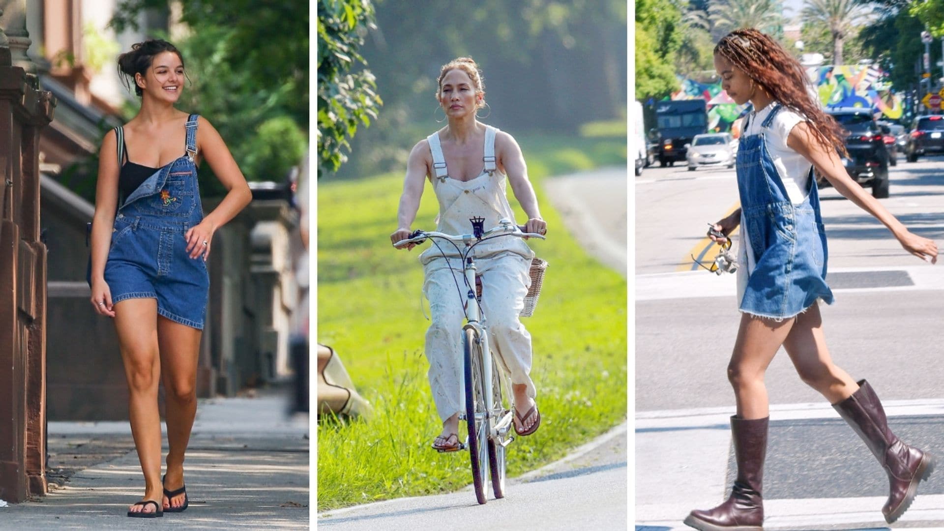 Celebs wearing overalls this summer: Jennifer Lopez, Malia Obama, Suri Cruise, and more