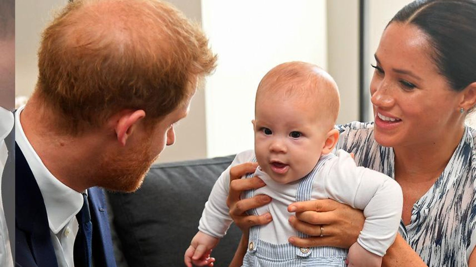 Baby Archie gives Archbishop Tutu a sweet high five in new video