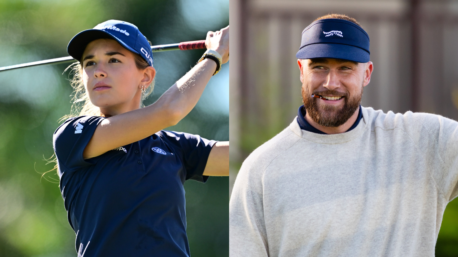 Kai Trump and Travis Kelce share surprise moment at Florida golf event