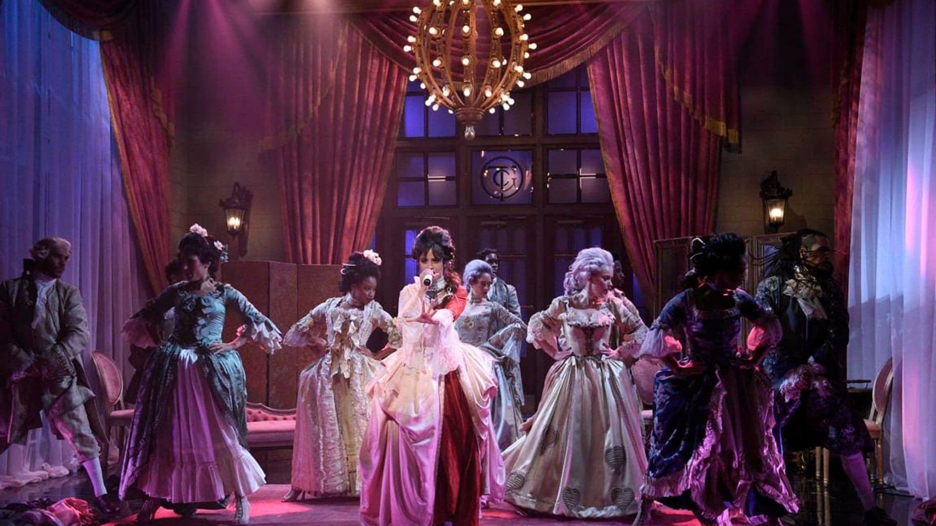 Camila cabello conquers nerves and channels marie antoinette in show-stopping snl debut
