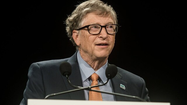 Bill Gates Delivers A Speech At The Fundraising Day At The Sixth World Fund Conference In Lyon