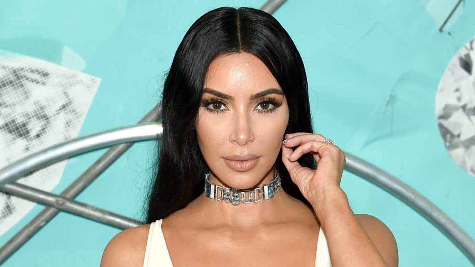 Kim Kardashian wears a Kanye West design