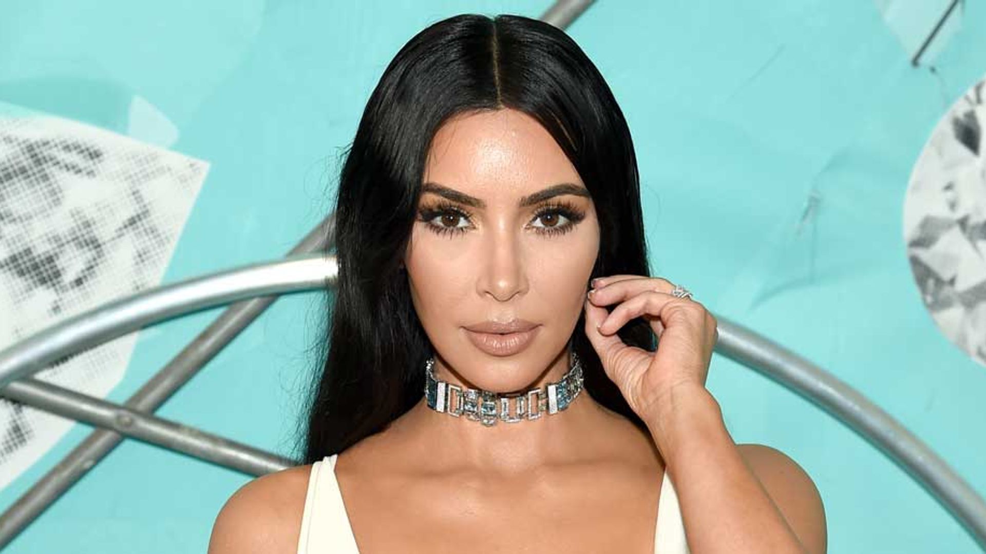 Kim Kardashian wears a Kanye West design Kim Kardashian wears a Kanye West design