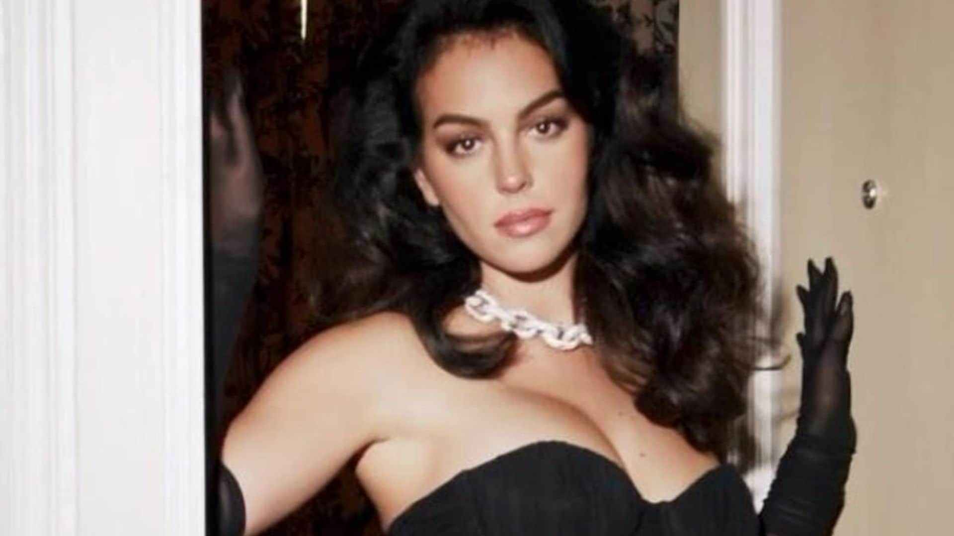 Georgina Rodríguez shows off her curves in sheer yellow dress and high heels