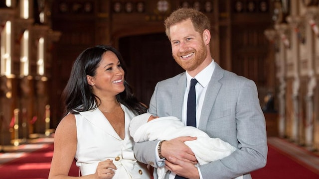Prince Harry with son Archie