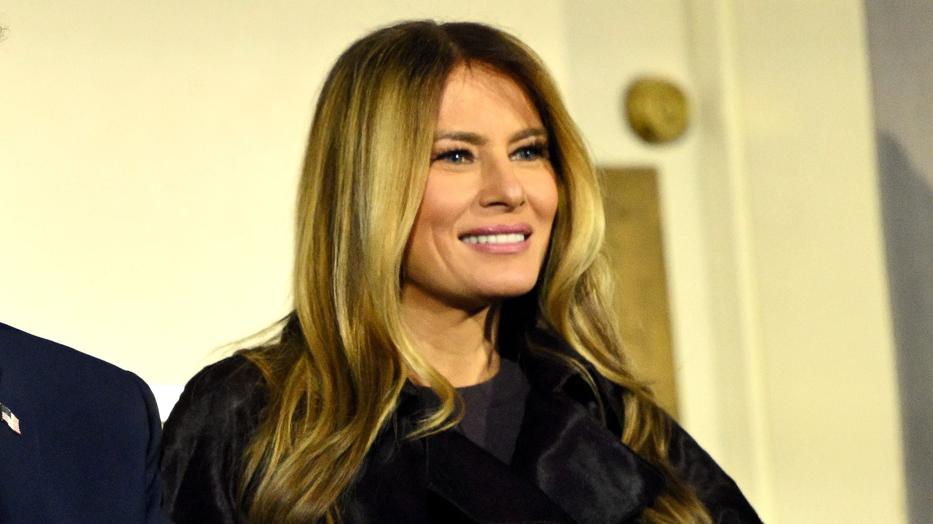 Melania Trump’s sleek velvet and lace look steals the spotlight at White House Ball