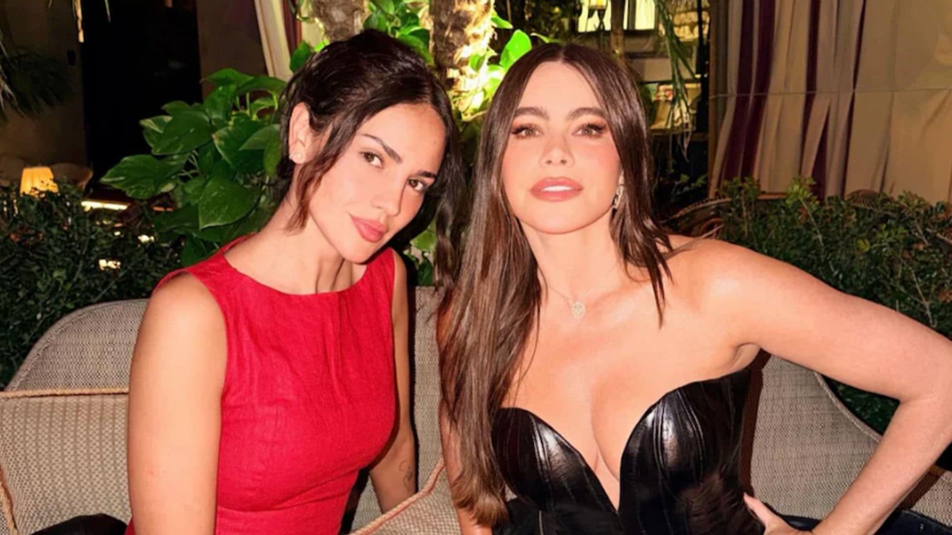 Sofía Vergara and Eiza González twin in sheer lace-inspired looks during Los Angeles night out
