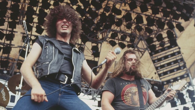 Paul Mario Day performing in the '80s