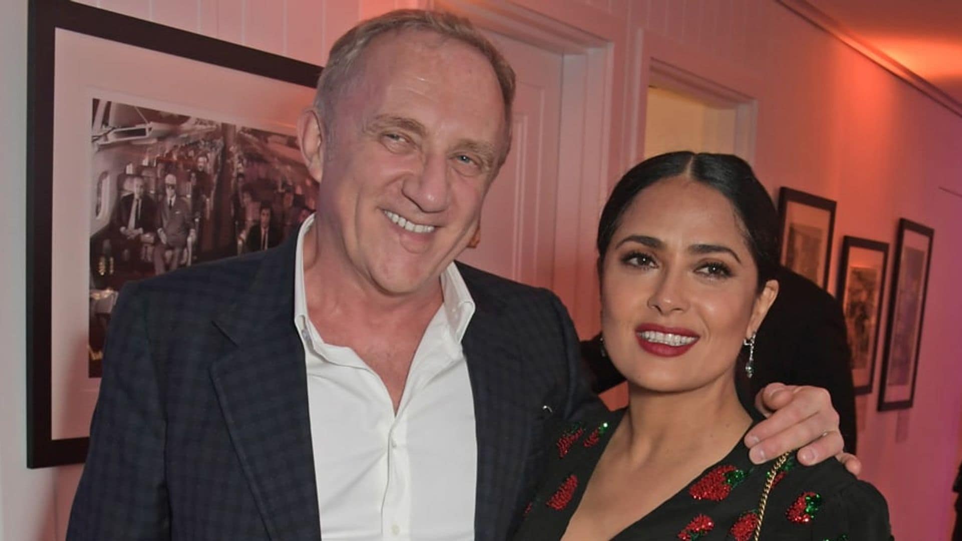 Salma Hayek and her husband celebrate his birthday with this A-list couple