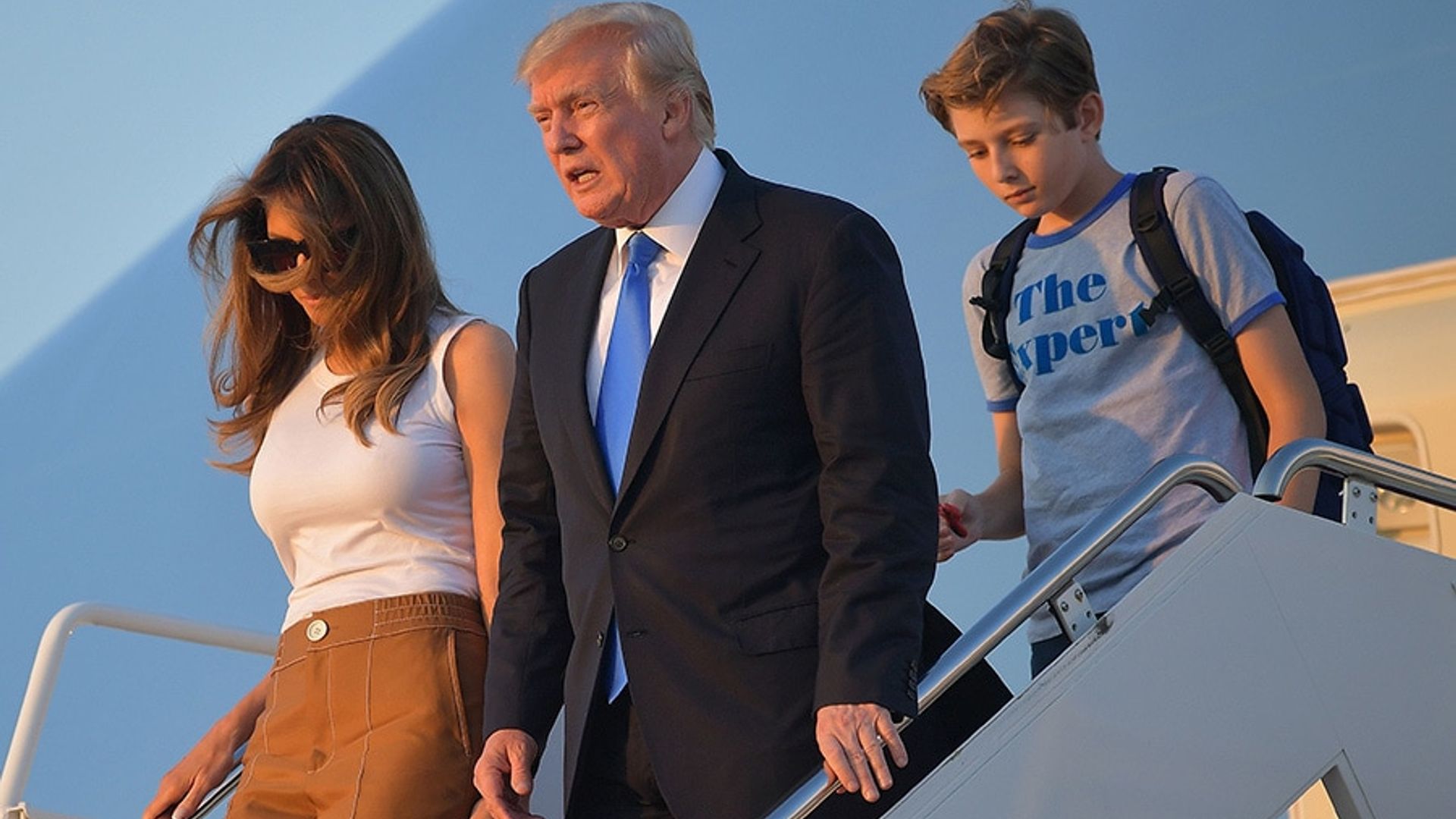Melania Trump and son Barron move into the White House