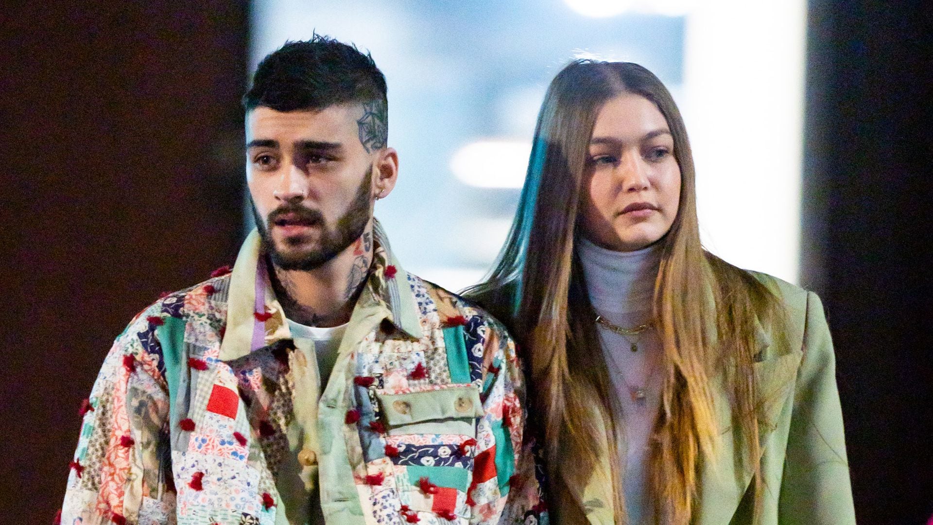  Zayn Malik (L) and Gigi Hadid are seen in NoHo on January 11, 2020 in New York City. (Photo by Gotham/GC Images)
