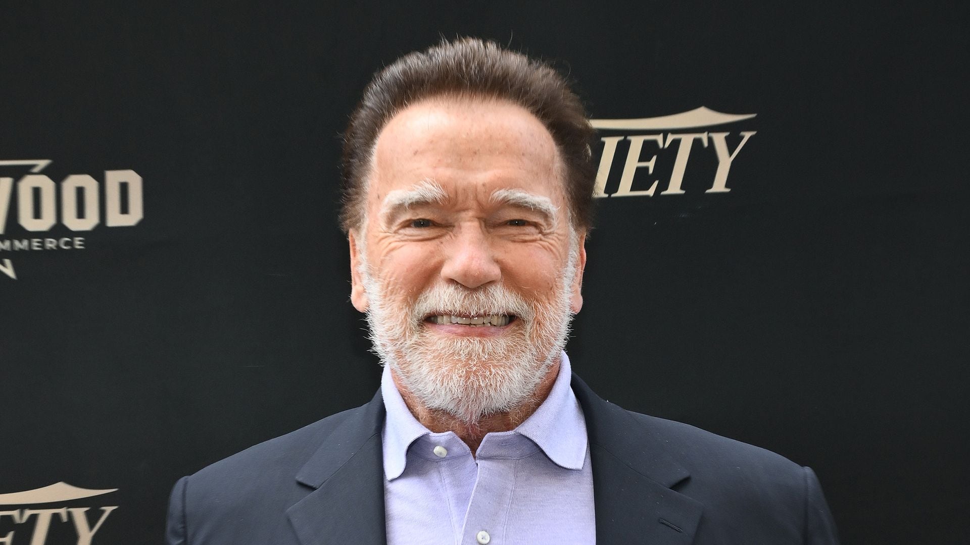 Arnold Schwarzenegger at the ceremony honoring Chris Wallace with a Star on the Hollywood Walk Of Fame on September 18, 2025 in Hollywood, California. 