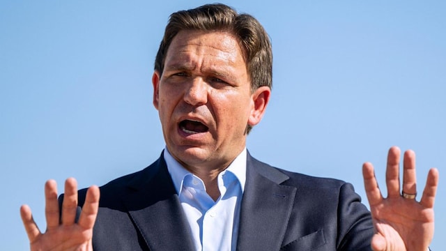 Republican Presidential Candidate Ron DeSantis Campaigns In Texas