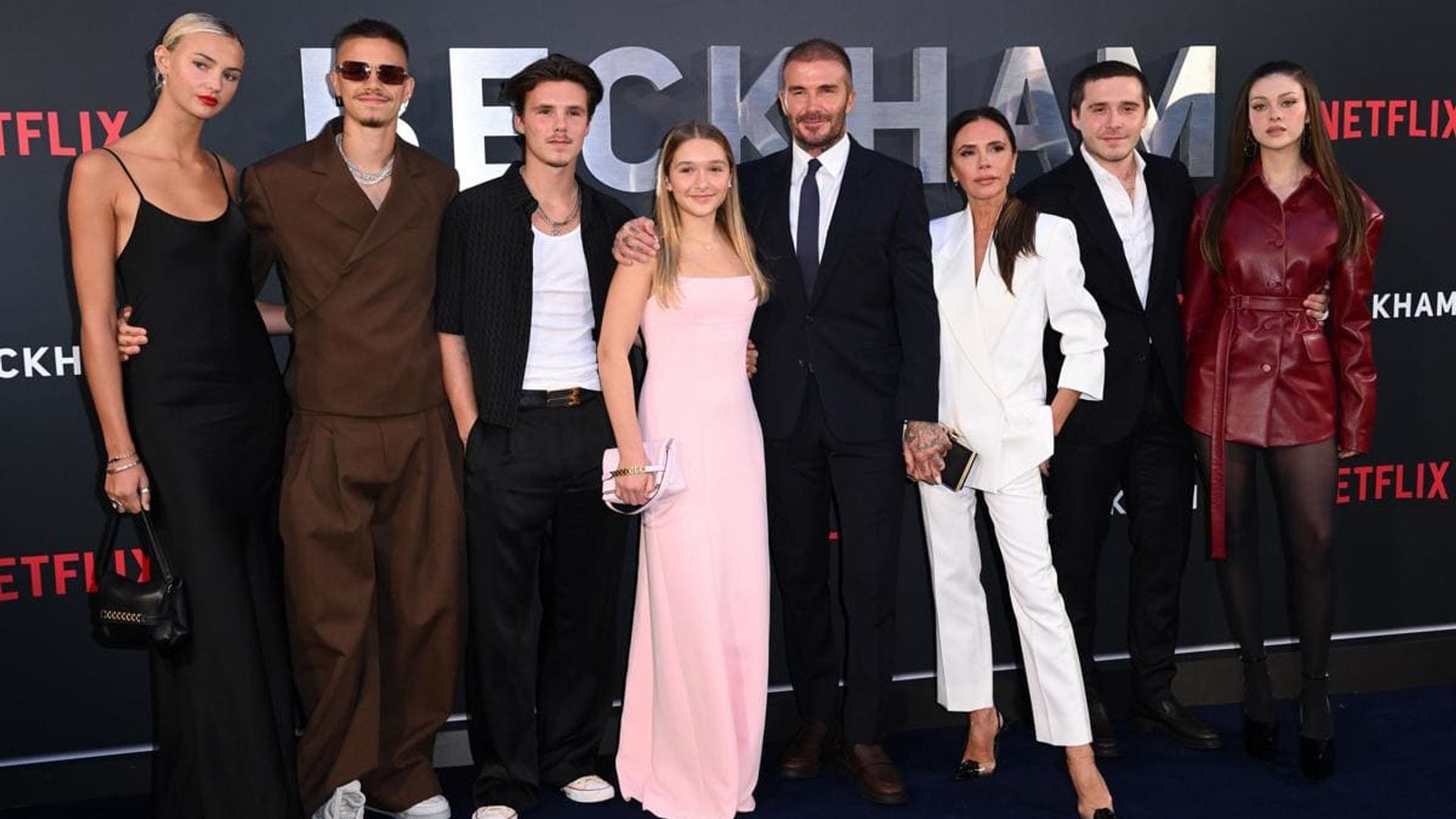 The Beckhams show unmatched glamour in fashion-forward family gathering for the premiere of ‘Beckham’