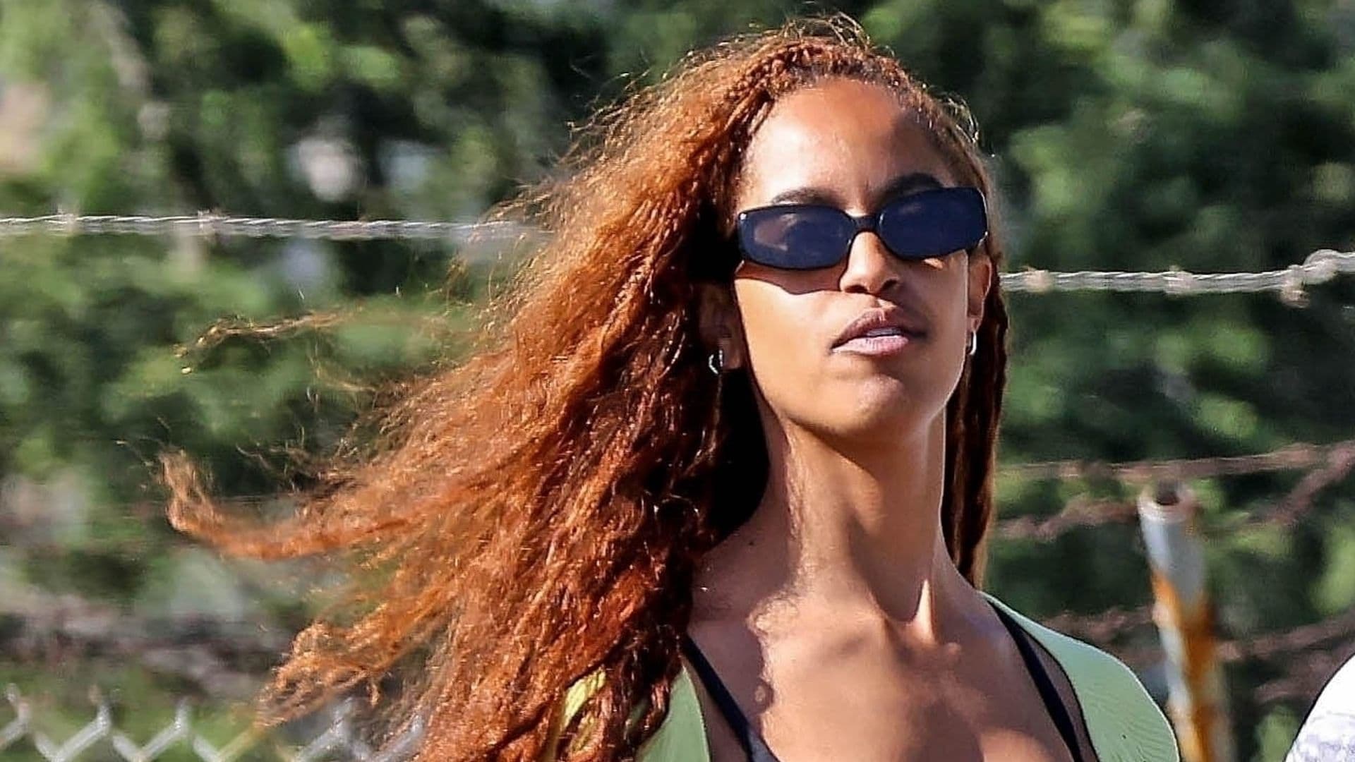 Malia Obama wears floral mini skirt while partying with friends in Los Angeles