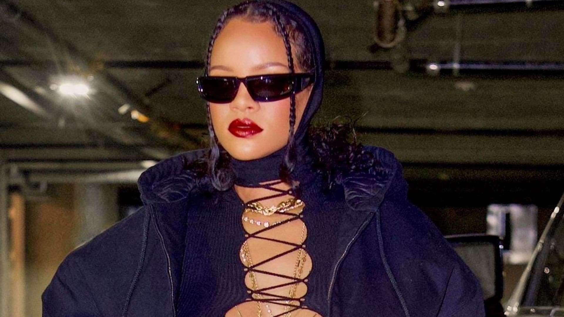 Rihanna’s pregnancy style: Mom-to-be superstar wears bold outfit on her first public outing since announcing the news
