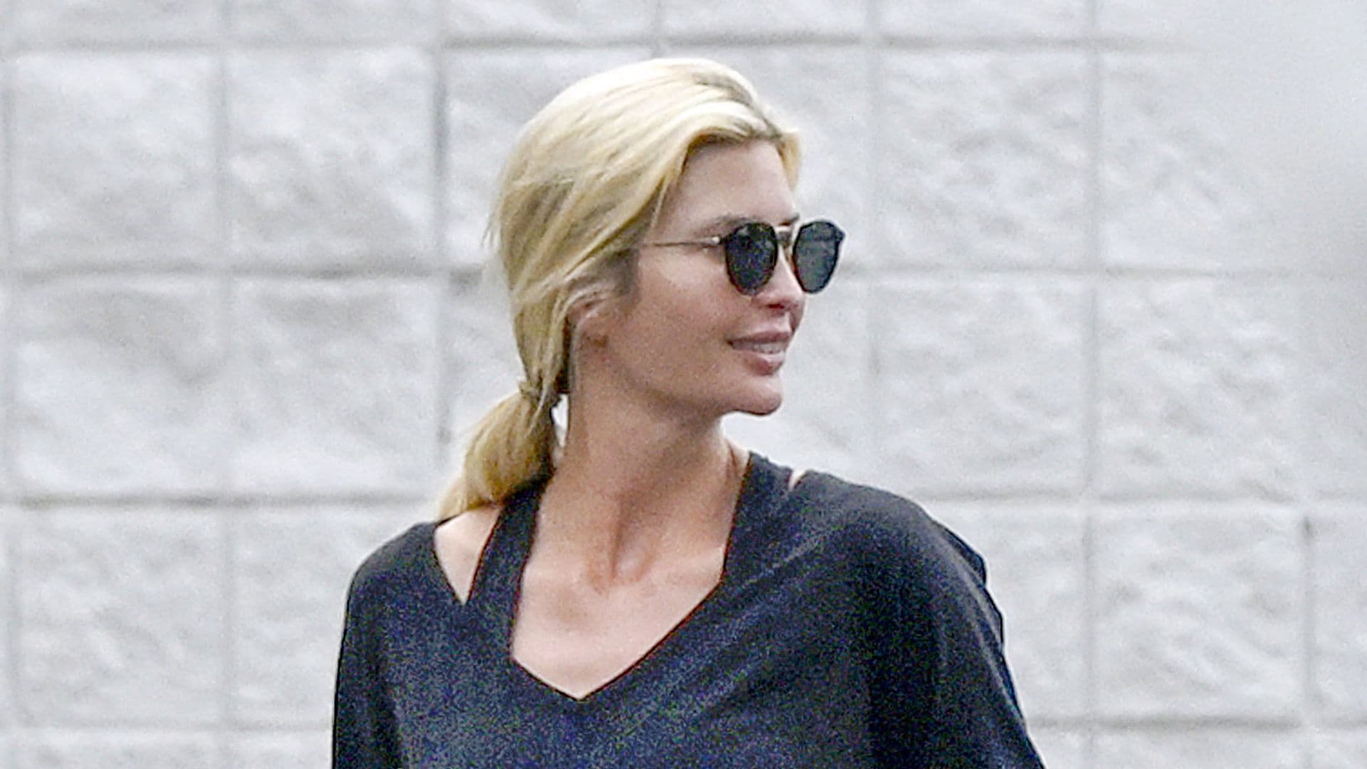 Ivanka Trump steps out in sporty shorts for a shopping trip with her kids