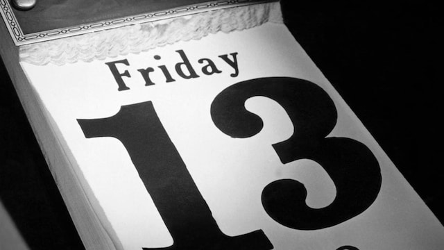Friday the 13th Page on Desk Calendar