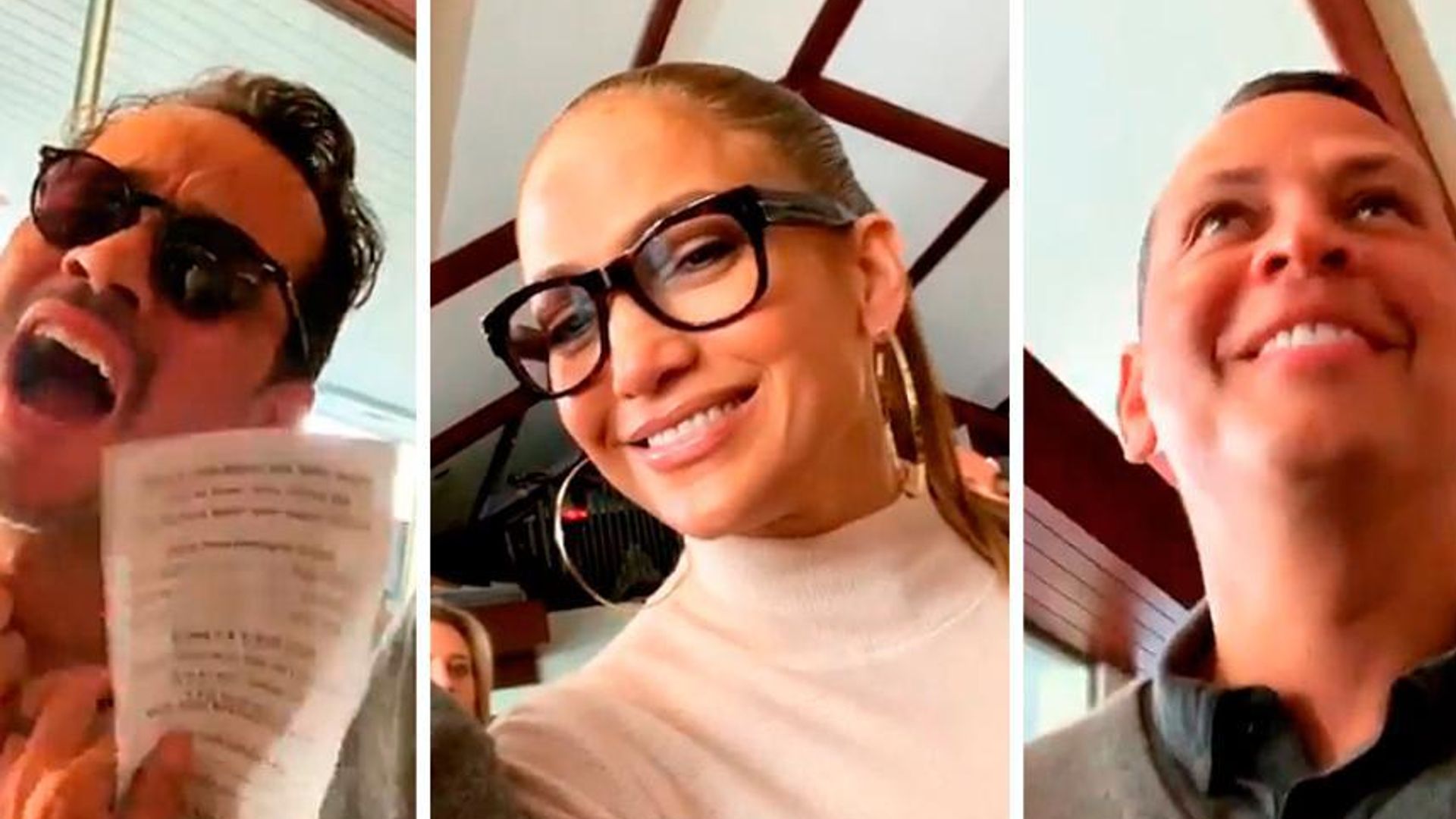 Modern Family! Jennifer Lopez, Alex Rodriguez and Marc Anthony sing their hearts out at their twins' school festival