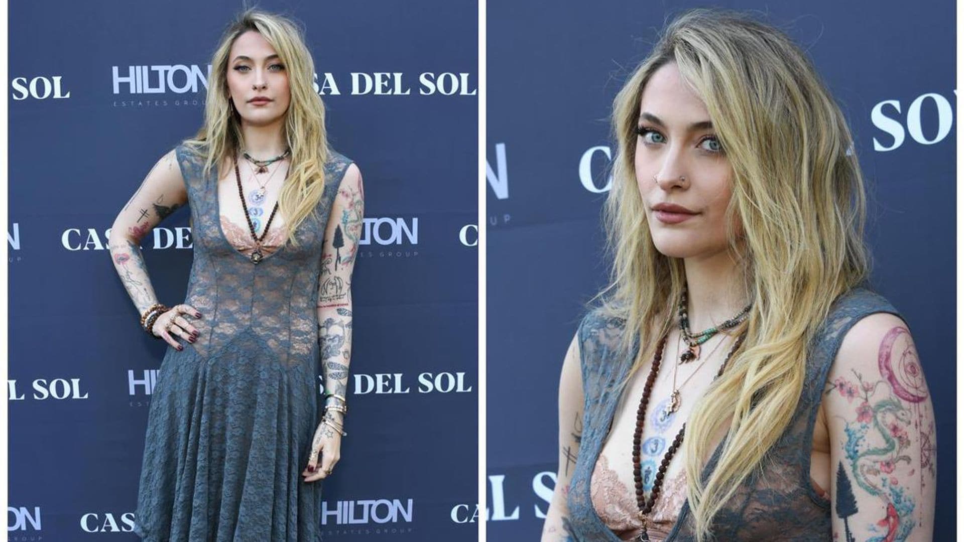 Paris Jackson attends Paris Hilton’s family art show