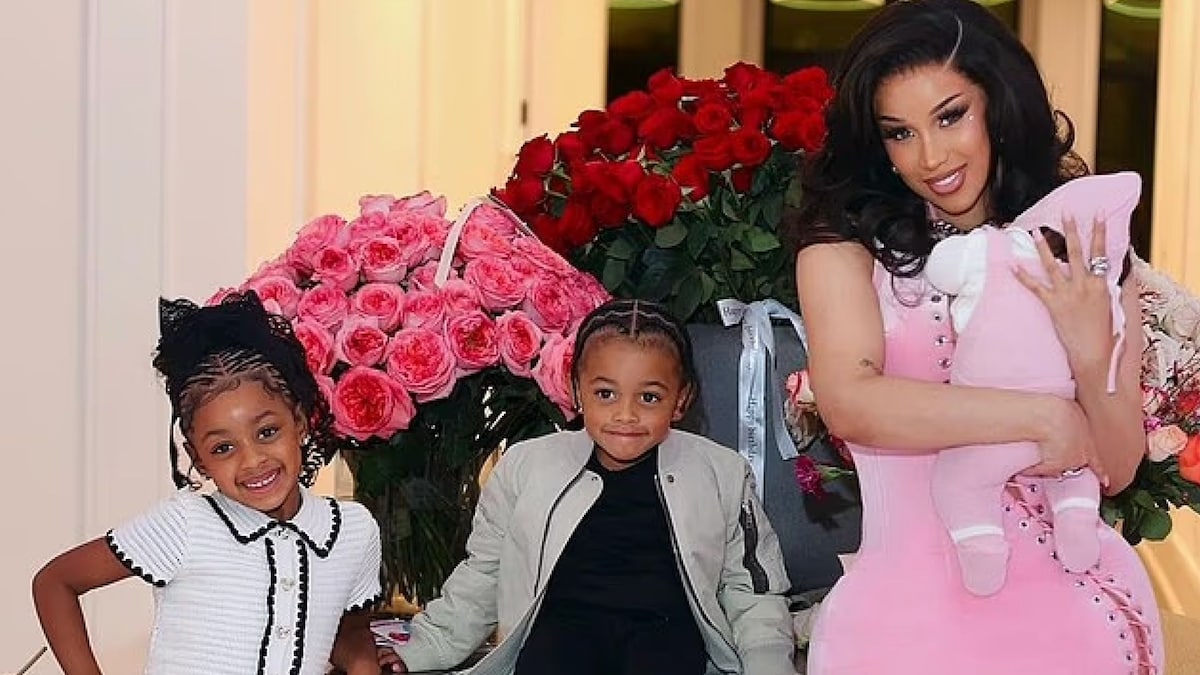 Cardi B celebrates baby Blossom's first birthday with all-pink party