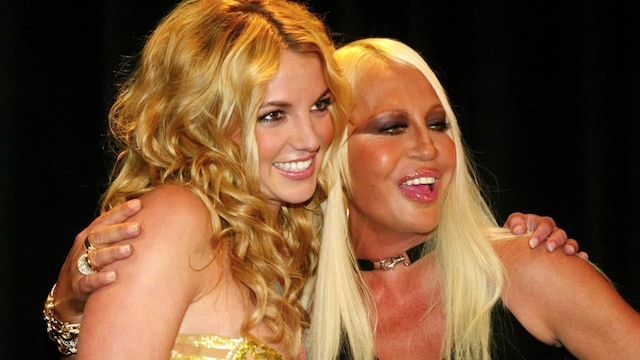 Britney Spears and Donatella Versace