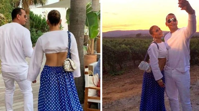 jennifer lopez polka dot skirt