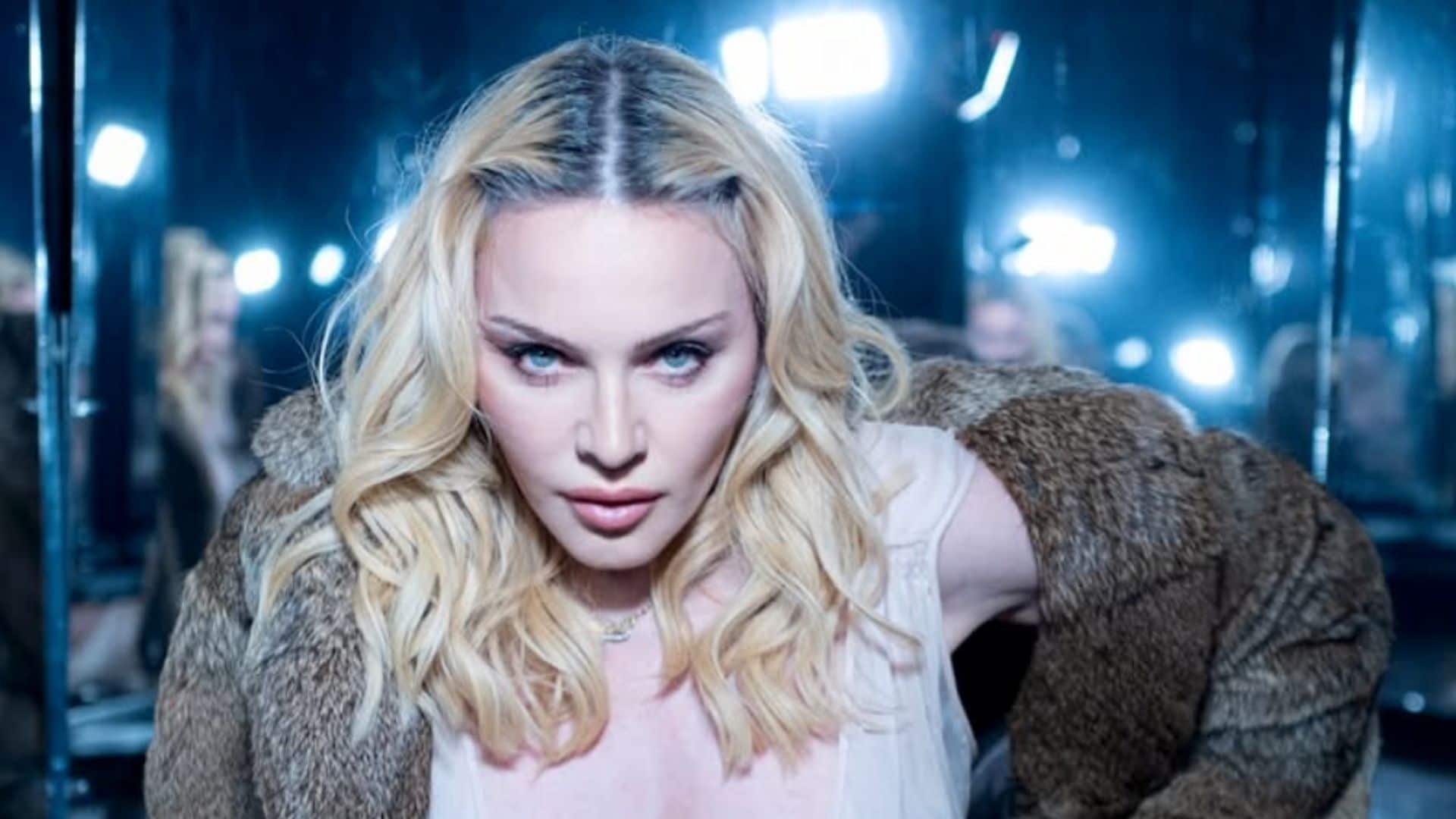 Madonna looks ageless at 67 posing in satin corset and platform heels ahead of 2026 music comeback