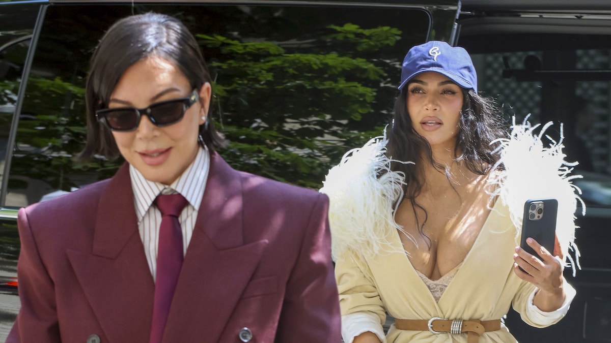 Kim Kardashian and Kris Jenner have turned her trial into Paris Fashion Week with epic looks